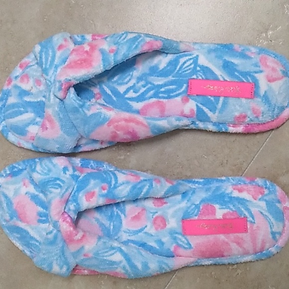 Lilly Pulitzer Terry Cloth Slippers - Picture 1 of 4